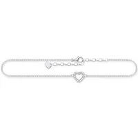 THOMAS SABO Fußkette Herz, mit Zirkonia (synth)