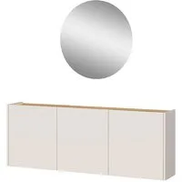 GERMANIA Garderoben-Set GW-Libbiano, (2-St), Garderoben-Set bestehend aus Mehrzweckschrank/Schuhschrank und Spiegel