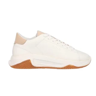 Lavair - Sneaker für Herren/Damen Unisex, Nappaleder, Klobiger Absatz (Weiß)