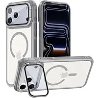 CoolGadget Handyhülle Hybrid CAM Handy Hülle für Apple iPhone 17 Pro Max 6,9 Zoll, Kameraschutzglas klappbar Schutzhülle Metallring für Magsafe Zubehör