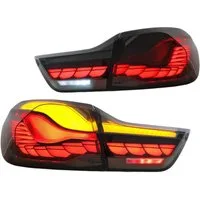 LLCTOOLS Rückleuchte Hell leuchtende LED Rückleuchte mit E-Prüfzeichen passend für BMW, 4er F32 Coupe, F33 Cabrio, F36 Gran Coupe, F82 M4 (2013-2021), Rücklicht, Bremslicht, Nebelschlussleuchte, Blinklicht und Rückfahrlicht, Voll LED, Dynamischer Bli