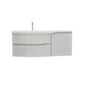 Burgbad Mineralguss-WT inkl. WTU Sinea 3.0 Weiß Hochglanz/Alpinweiss, SHFA142LF6810C0001G0167 SHFA142LF6810C0001G0167