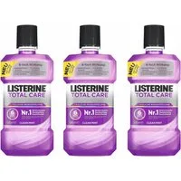 Listerine Mundspülung 3x500ml LISTERINE Total Care, Antibakterielle Mundspülung, (3-tlg) Für umfassendere Mundhygiene