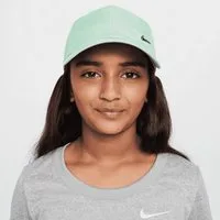 Nike Strickmütze Nike Kinder Kappe Kids Unstructured Metal Swoosh Cap FB5064