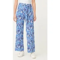 Olsen Stoffhose Jerseyhose mit weitem Bein und Allover-Dessin