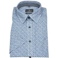 CASAMODA Kurzarmhemd Casamoda Comfort Fit Kentkragen