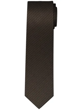 OLYMP - Krawatte Slim 6.5cm braun