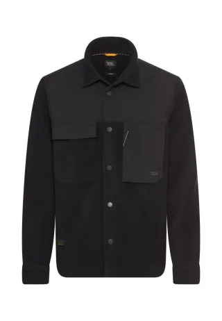 camel active - Overshirt mit Hemdkragen blau - Gr. - M