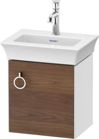 Duravit White Tulip Waschtischunterbau wandhängend Amerikanischer Nussbaum & Weiß Matt & Hochglanz 3 WT4250R7785