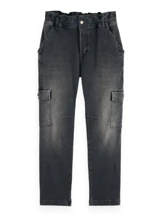 Scotch & Soda - Denim Cargo Hose grau - Gr. - 30