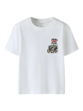 NAME IT - NMMVELIX SS NREG TOP Bright White - Gr. - 110