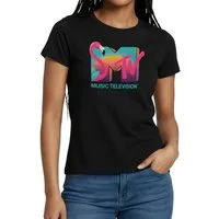 Spreadshirt T-Shirt MTV Music Television Flamingo-Logo Frauen T-Shirt (1-tlg)