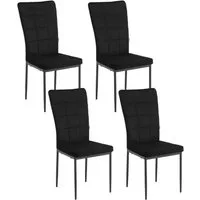 Woltu Esszimmerstuhl (Set, 4 St), Esszimmerstühle 4er Set, mit hoher Rückenlehne