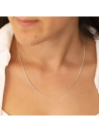 Zeeme Basic Collier 925/- Sterling Silber Schlangenkette