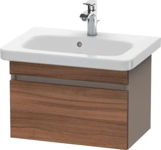 Duravit DuraStyle Waschtischunterbau wandhängend Nussbaum & Basalt Matt 580x368x398 mm - DS637907943 DS637907943