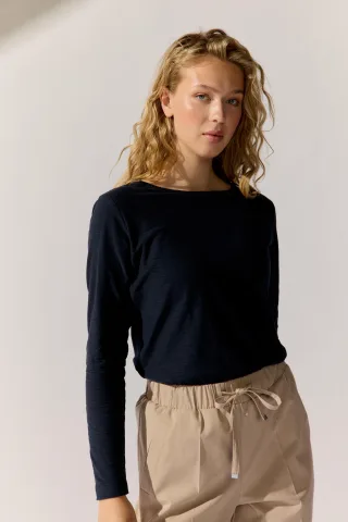 THE FASHION PEOPLE - NOS Longsleeve night blue - Gr. - XXL