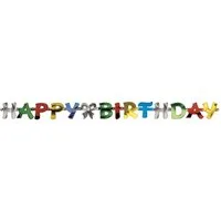 PAPSTAR Girlande Grußkette 1,4 m Happy Birthday