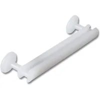 dekohaken24.de Schlaufengleiter Gleiter/Gardinenhaken/Schlaufenhaken für 5 cm / 50 mm Schlaufen, für Gardinen, Vorhänge, Seitenschals oder Schiebegardinen mit Schlaufen, (Packung, 100-St., mit ca. 9 mm Kopf), geeignet für Gardinenschienen oder -stang