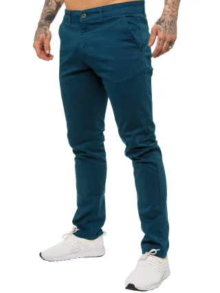 Enzo Herren Slim Fit Stretch Chinos