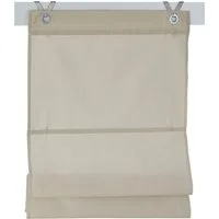 Kutti Raffrollo Kessy Bessy, mit Hakenaufhängung, ohne Bohren, freihängend, halbtransparent, Baumwolle, Polyester, Hakenaufhängung