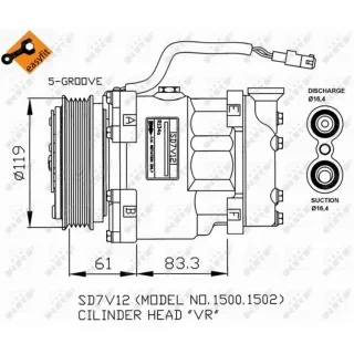 NRF Klimakompressor Citroen Peugeot 32219G