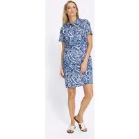 heine Etuikleid Druck-Kleid Kurzarm