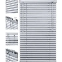 Sekey Jalousie Aluminium-Jalousie Klemmfix ohne Bohren für fenster Sichtschutz, freihängend, 25mm Alu-Lamellen, Klemmfix ohne Bohren, inkl. Zubehör