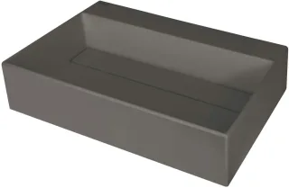 Neuesbad Granit-Waschbecken mit Abdeckung, Anthrazit Metallic, 600x400MM NB1DECQRTU6M1