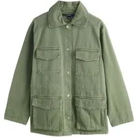 Next Hemdjacke Baumwolljacke im Utility-Stil (1-St)