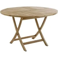 More2Home Gartentisch FLEX, Teakholz massiv, rund 90 cm