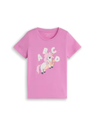 tom tailor kids - T-Shirt mit Print flashy mauve - Gr. - 122