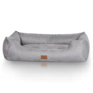 Knuffelwuff Hundebett Dreamline aus Velours grau XXL