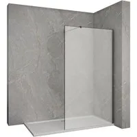 SONNI Duschwand Walk in dusche Milchglas Duschabtrennung Duschwande 8mm NANO-Glas, Sicherheitsglas