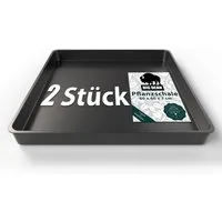 BigDean Pflanzschale 60x60x7cm 2 Stück Pflanzschale praktische und langlebige Lösung (Set, 2 St., Anzuchtschalen), 0,36qm, Kräuteranzucht, Gemüseanzucht, Pflanzenzucht.