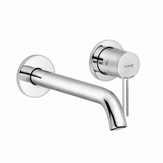 Kludi Waschtisch-2LOCH-Wand-Einhebelmischer Bozz Ausladung 220 MM chrom 382450576
