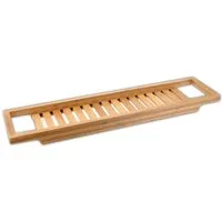 HAC24 Badewannenablage Bambus Wannenablage Badewannenauflage Badewannentablett, 64 x 15 cm