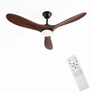 [EU Direct] BlitzWill® BW-CFL3B Smart Ceiling Fan with Light Dimmable CCT Reversible DC Motor 6 Speeds 2H Timer APP & Re