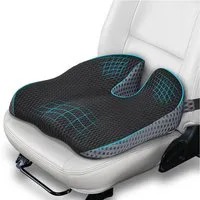 AFKSMILE Stuhlkissen Keilkissen für Fahrer, Ergonomisches Autositzkissen aus Memory-Foam, Mit Keil-Design – Geeignet für Fahrersitze in PKW & Transportern