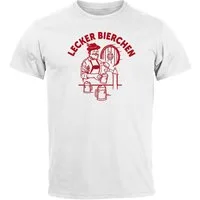 MoonWorks Print-Shirt Herren T-Shirt Lecker Bierchen Bier Saufen Party Malle Urlaub mit Print