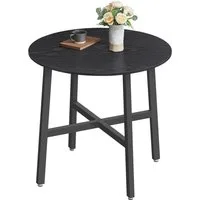 VASAGLE Esstisch runder Küchentisch, 80 x 75 cm (x H), Industrie-Design