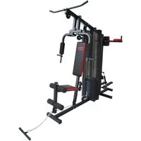 MOTIVE FITNESS by U.N.O. Kraftstation Multi-Gym Challenge, 10 Gewichtsblöcke (Seilzug, Butterflystange, Latzug, Ruderfunktion und mehr), max. Benutzergewicht 120 kg, max. Trainingsgewicht 100 kg
