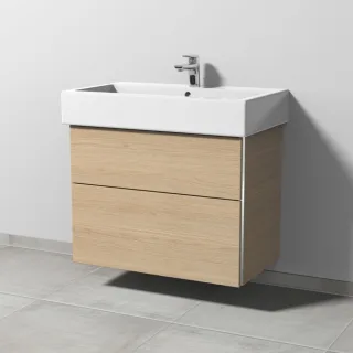 Sanipa 3way Waschtischunterbau zu Duravit Vero Waschtisch mit 2 Auszügen, Eiche-Nordic BR71748