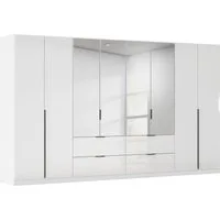 OTTO home Drehtürenschrank Kleiderschrank Schrank Garderobe AGORDO mit Dekor- oder Hochglanzfront (in zwei Griff-Farben, Breiten 91-360 cm) mit Außenschubkästen, in 7 Breiten und 2 Höhen MADE IN GERMANY