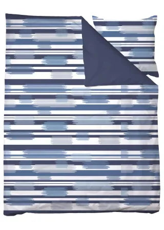 LIVING DREAMS - Feinsatin-Bettwäsche navy - Gr. - 135