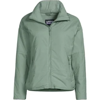 Leichte verstaubare Steppjacke, Damen,  Grün, Nylon-Mischung, by Lands' End
