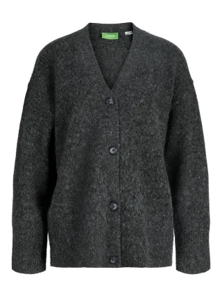JJXX - JXROSANNA CARDIGAN KNIT Dark Grey Melange - Gr. - XL