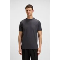 BOSS GREEN Rundhalsshirt Tee Regular Fit Stretch Jersey Cotton, Logo on Chest, Rundhals