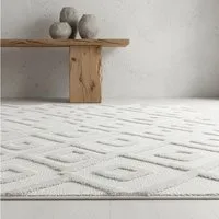 KADIMA DESIGN Teppich EISACK Hoch-Tief 3D-Effekt Wohnzimmer Schlafzimmer Waschbar Elegant, Läufer, Höhe: 22 mm, 60x110 cm, Wohnzimmerteppich Esszimmer Strapazierfähig Waschbar