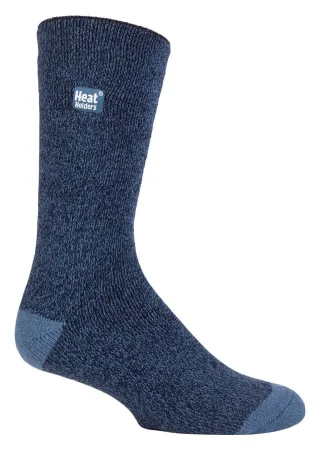 Heat Holders Lite - 3 Paar Multipack Herren isolierte thermische Socken für den Winter | dünne & warme Socken für Kleid Socken - Blau