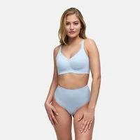 cfab Bügelloser BH Seamless Compact Push-Up BH-Baby Blue-S (1-tlg)